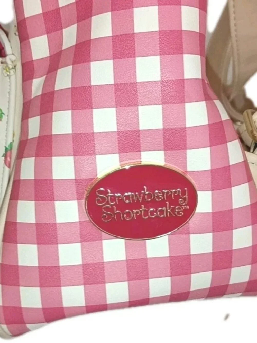 Strawberry Shortcake Gingham Mini Backpack Hot Topic Rare Official